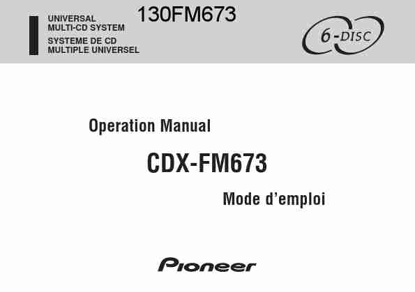 Pioneer Car Stereo System CDX-FM673-page_pdf